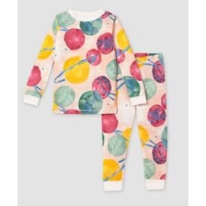 Burt's Bees Outer-space Kids Organic Cotton Colorful Pajama Set 2T